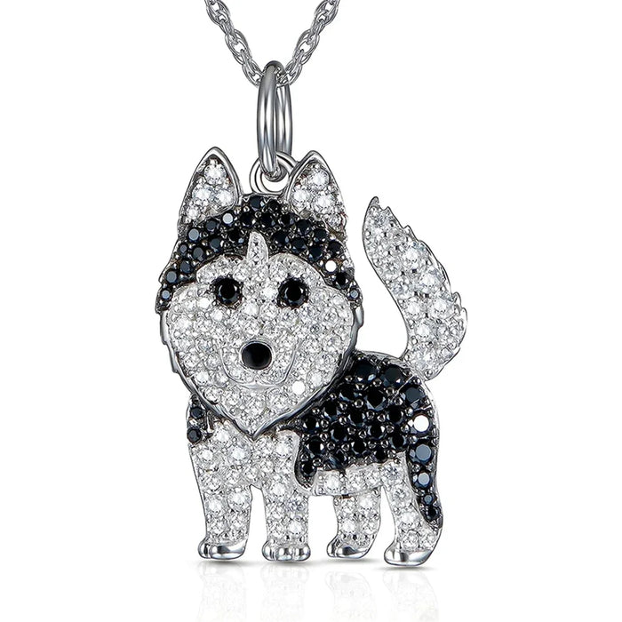 Exquisite Cute Yorkshire Pendant Necklace Women's Elegant Pet Puppy Jewelry Animal Accessories Birthday Gifts for Dog Lovers
