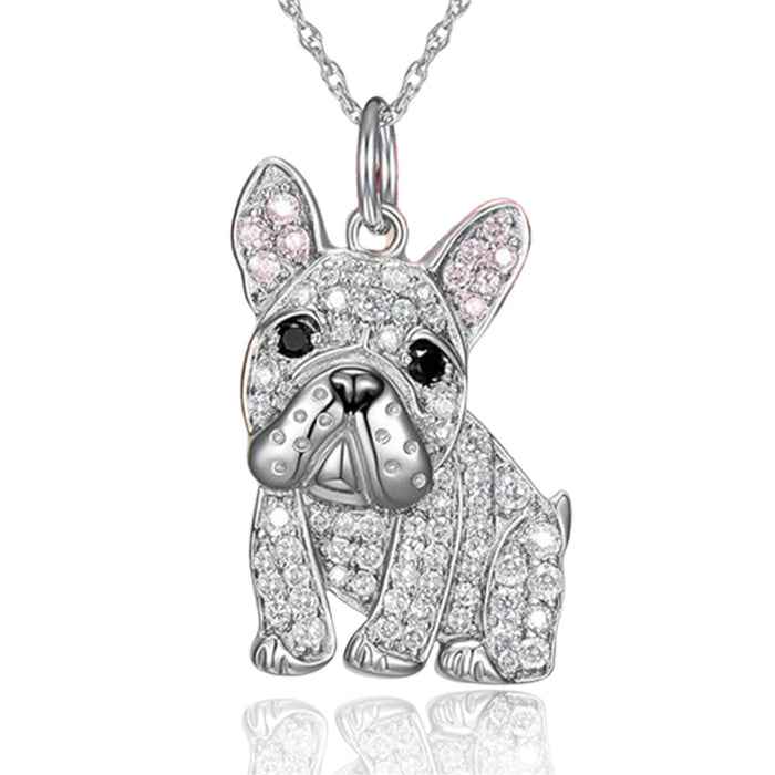 Exquisite Cute Yorkshire Pendant Necklace Women's Elegant Pet Puppy Jewelry Animal Accessories Birthday Gifts for Dog Lovers
