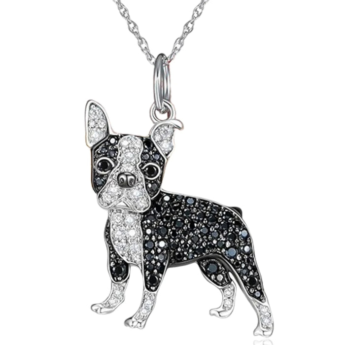 Exquisite Cute Yorkshire Pendant Necklace Women's Elegant Pet Puppy Jewelry Animal Accessories Birthday Gifts for Dog Lovers