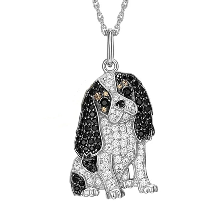 Exquisite Cute Yorkshire Pendant Necklace Women's Elegant Pet Puppy Jewelry Animal Accessories Birthday Gifts for Dog Lovers