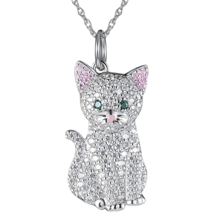 Exquisite Cute Yorkshire Pendant Necklace Women's Elegant Pet Puppy Jewelry Animal Accessories Birthday Gifts for Dog Lovers