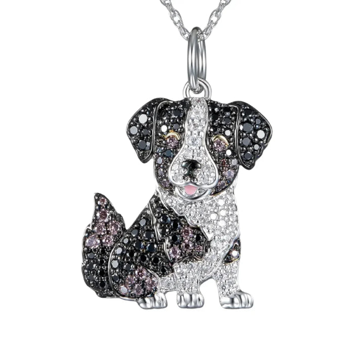 Exquisite Cute Yorkshire Pendant Necklace Women's Elegant Pet Puppy Jewelry Animal Accessories Birthday Gifts for Dog Lovers