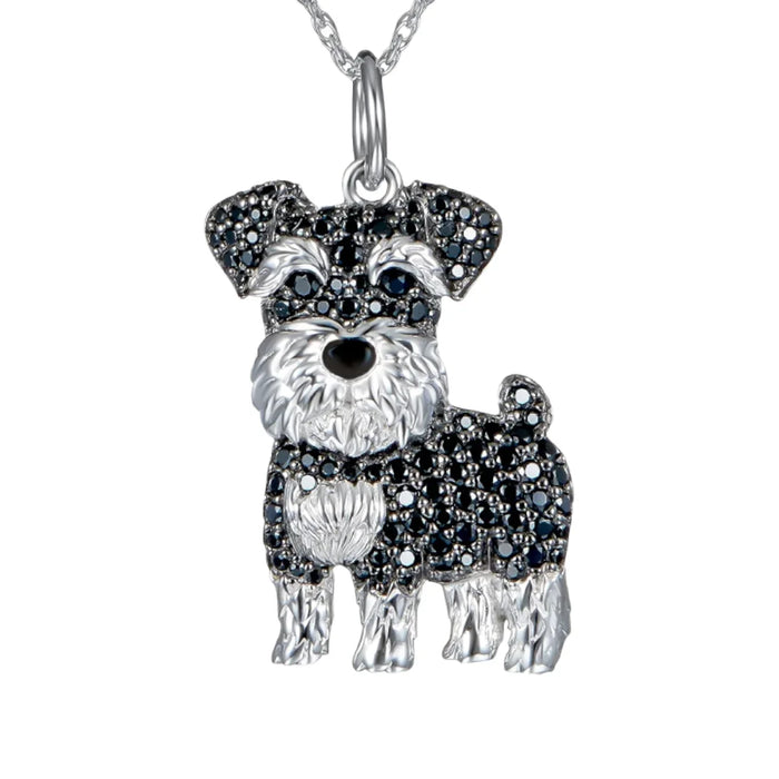 Exquisite Cute Yorkshire Pendant Necklace Women's Elegant Pet Puppy Jewelry Animal Accessories Birthday Gifts for Dog Lovers