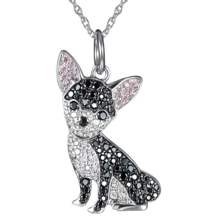 Exquisite Cute Yorkshire Pendant Necklace Women's Elegant Pet Puppy Jewelry Animal Accessories Birthday Gifts for Dog Lovers