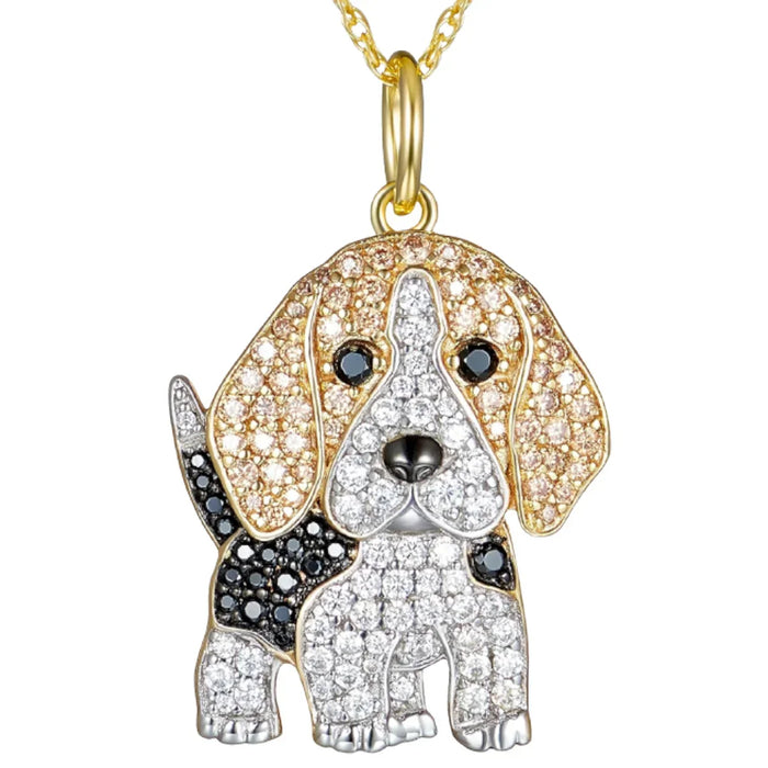 Exquisite Cute Yorkshire Pendant Necklace Women's Elegant Pet Puppy Jewelry Animal Accessories Birthday Gifts for Dog Lovers