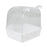 Bird Bath Bathtub Bath Box Bird Cleaning Tool Cage Accessories Parrot Bath Transparent Plastic Hanging Tub