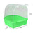 Bird Bath Bathtub Bath Box Bird Cleaning Tool Cage Accessories Parrot Bath Transparent Plastic Hanging Tub