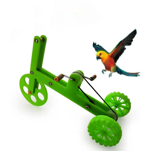 Bird Interactive Toy Creative Colorful Fun Parrot Green Bicycle Toy Household Birdcage Decoration для попугаев