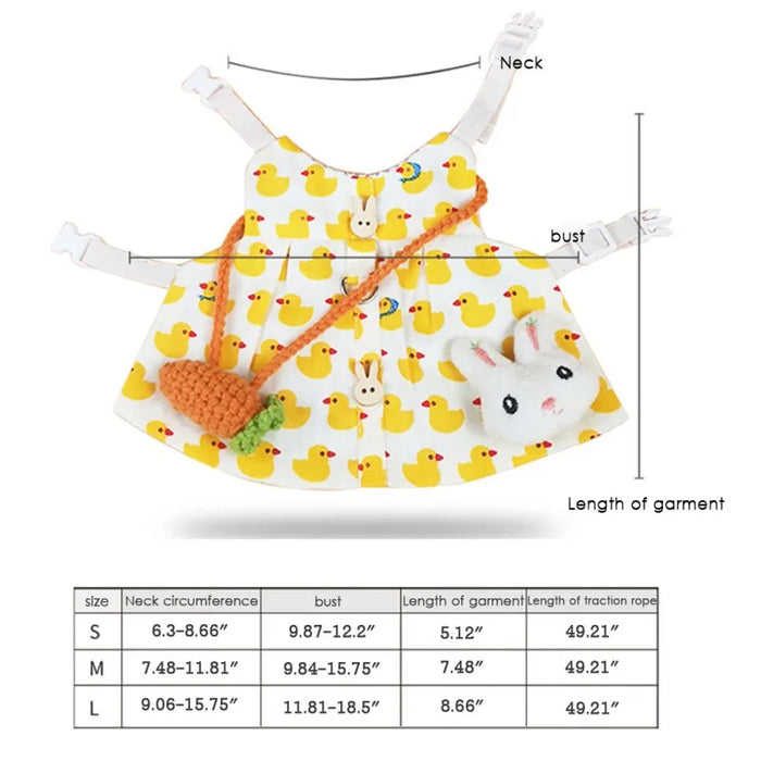Cute Bunny Rabbit Dress Clothes Small Animal Denim Jacket For Mini Dog Chinchilla Costume Outfits Ferret Hamster Clothes