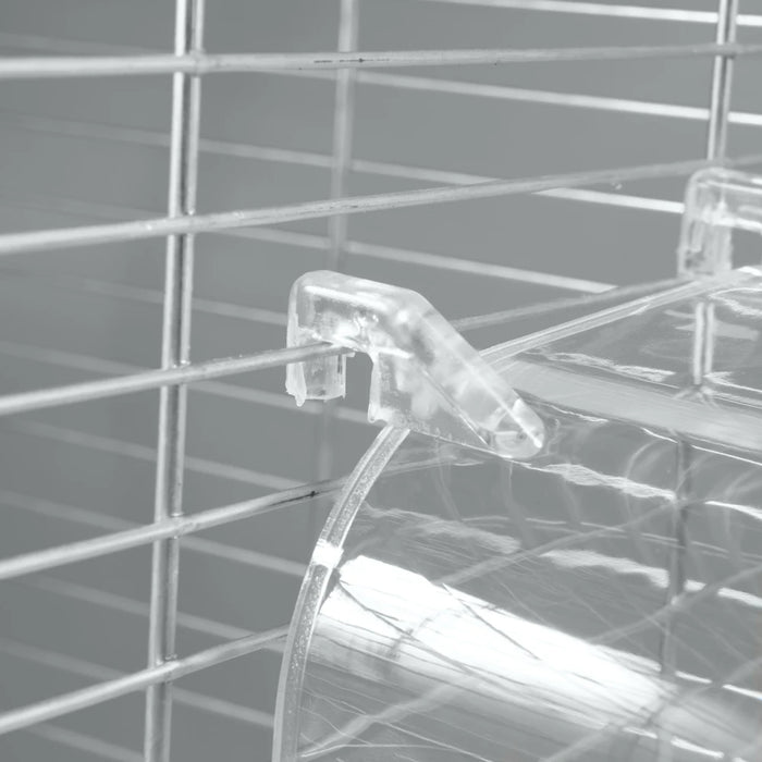 Bird Bath Bathtub Bath Box Bird Cleaning Tool Cage Accessories Parrot Bath Transparent Plastic Hanging Tub