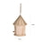 Wooden Bird Nest Hanging Bird House Home Natural Wooden Bird Cage Resting Place Wall-Mounted Outdoor Birdhouse Wooden Box