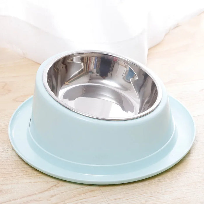Cat Feeder Slope Anti-Ant Food Bowl For Cat Pet Accessories Dog Bowl Quality Stainless Steel Container For Cats Pet Supplies