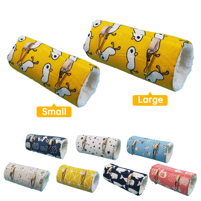 Hamster Cage Ferret Tunnel Hammock For Rat Warm Hamster Tube Toy Hanging Bed Cage For Hamster Rabbit Guinea Pig Small Animals