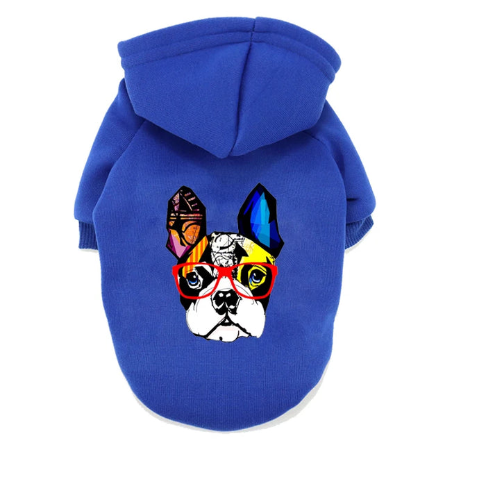 Winter Warm Dog Clothes Cotton Hoodies Clothes for Dogs Pet clothing for Small medium dogs Costumes Coat For Cat French Bulldog