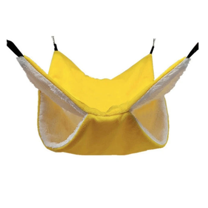Hamster Ferret Hammock Double-layer Thicken Plush Warm Sleeping Bag Nest Hanging Cage House for Squirrel Ferret Rabbit Pet Bed