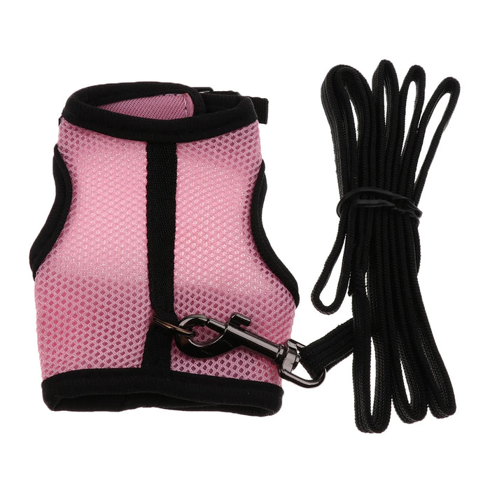 Pet Supplies Vest Harness Leash For Hamster Rabbit Squirrel Guinea Pig Ferrets Small Animal Harness Traction Rope Pet Suppliers
