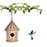 Wooden Bird House Feeder DIY Bird Nest Outdoor Hanging Birds Houses Home Decoration Gardening Decoration