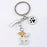 Poodle Teddy Dog Pendant Key Chains For Women Men Girls Metal Car Key Ring Keychain Bag Charm DIY Accessories  Couple Lover gift