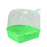 Bird Bath Bathtub Bath Box Bird Cleaning Tool Cage Accessories Parrot Bath Transparent Plastic Hanging Tub