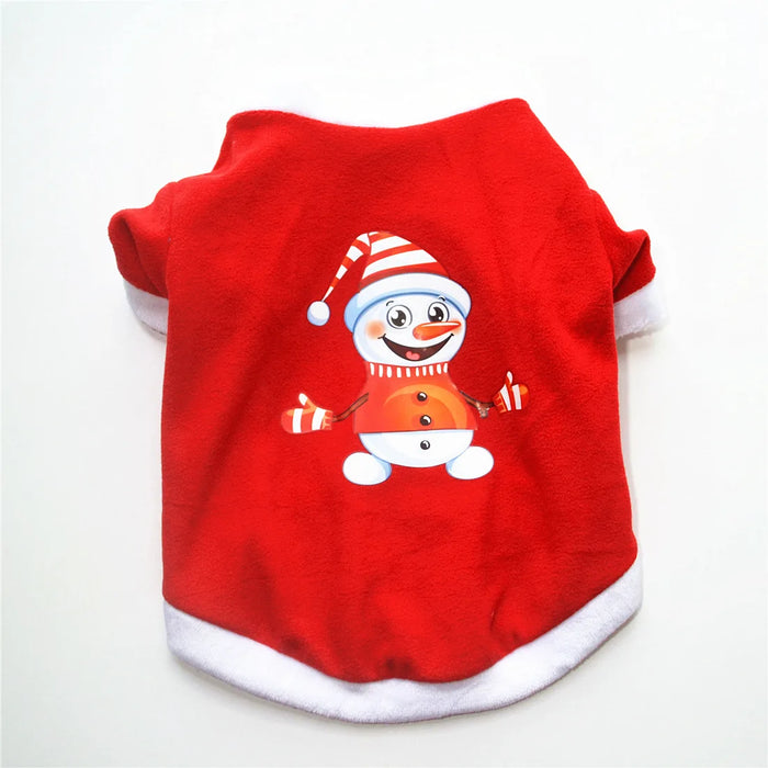 Warm Winter Dog Clothes Soft Fleece Pet Clothes Christmas Dog Coat Jacket New Year Chihuahua Dogs Pets Clothing Roupa Cachorro