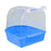 Bird Bath Bathtub Bath Box Bird Cleaning Tool Cage Accessories Parrot Bath Transparent Plastic Hanging Tub
