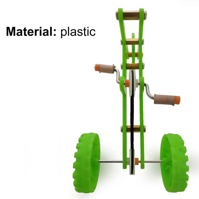 Bird Interactive Toy Creative Colorful Fun Parrot Green Bicycle Toy Household Birdcage Decoration для попугаев