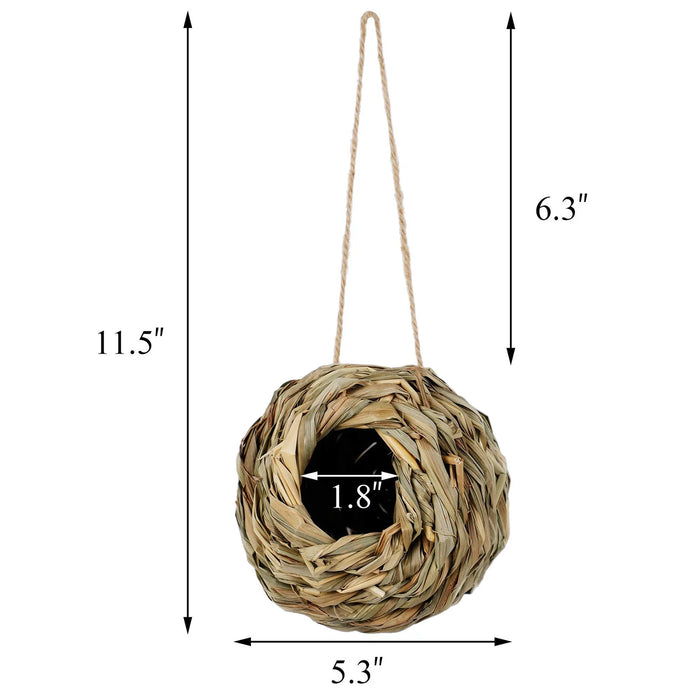 Wooden Bird House Feeder DIY Bird Nest Outdoor Hanging Birds Houses Home Decoration Gardening Decoration