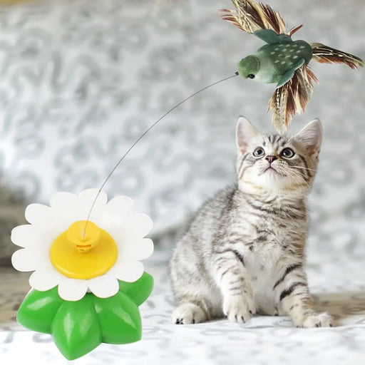 Cat Toy Electric Rotating Colorful Butterfly Bird Funny Dog Cat Toys Pet Seat Scratch Toy Pet Dog Cat Intelligence Trainning Toy