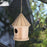 Wooden Bird Nest Hanging Bird House Home Natural Wooden Bird Cage Resting Place Wall-Mounted Outdoor Birdhouse Wooden Box