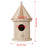 Wooden Bird House Feeder DIY Bird Nest Outdoor Hanging Birds Houses Home Decoration Gardening Decoration