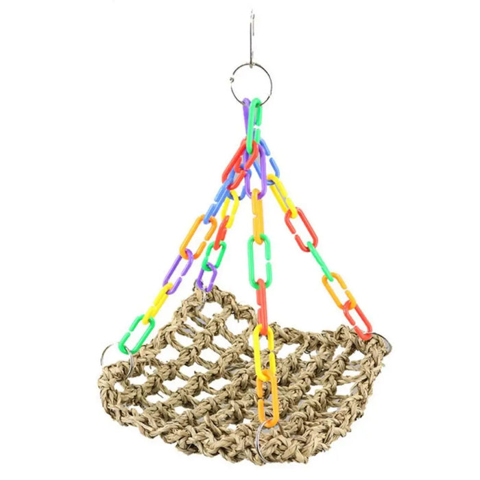 Birds Cage Accessories Bite resistant Wear resistant for Parakeets Parrot Hammock Bird Perch Bird Hanging Bed Parrot Swing Toys