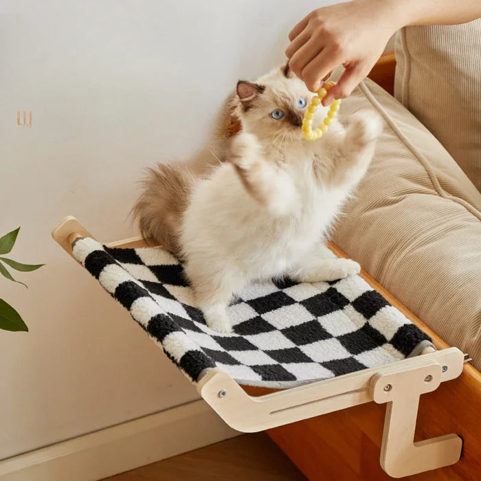 Cat bed, bedside, cat hammock, hanging cat nest, hanging nest, window sill, hammock, cat frame, window, balcony, pet supplies