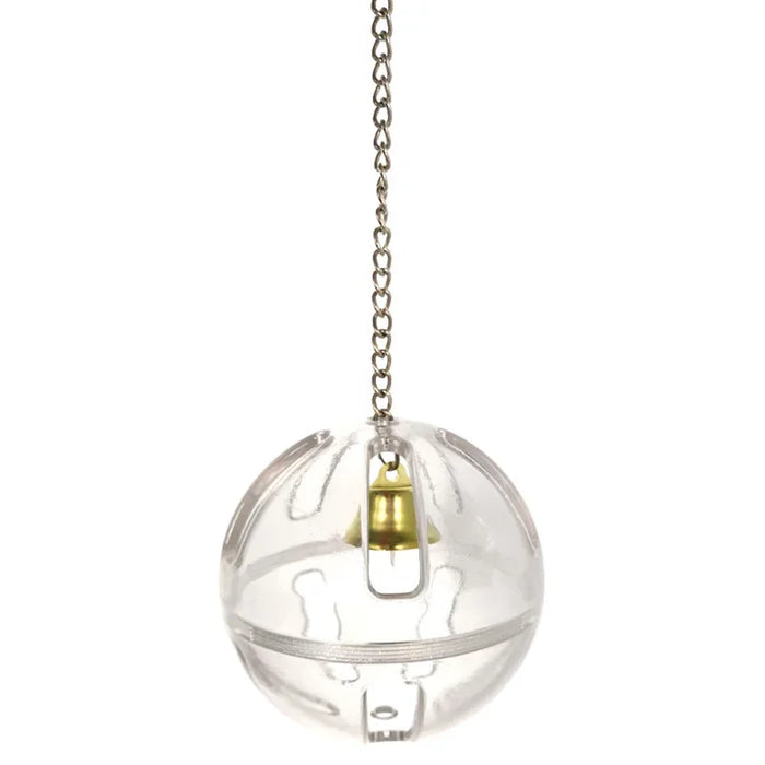 Pets Bird Parrot Food Feeder Foraging Bell Chain Ball Cage Feeding Chew Toy Creative Birds Parrot Accessories