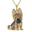 Exquisite Cute Yorkshire Pendant Necklace Women's Elegant Pet Puppy Jewelry Animal Accessories Birthday Gifts for Dog Lovers