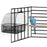 Bird Bath Water Bowl Cage Accessories Bird Bathtub Parrot Bathing Tub Hanging for Parakeets Finch Budgie Small Birds Canary