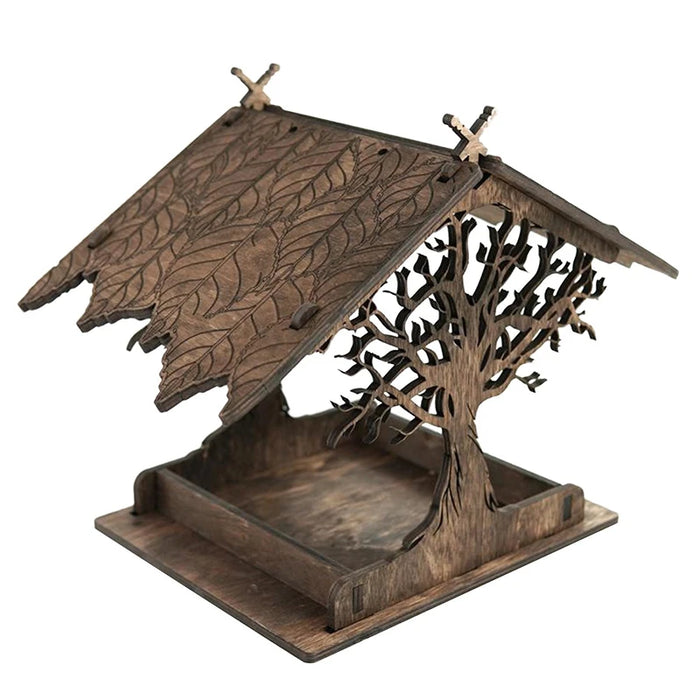 Bird House Feeding House DIY Outdoor Wooden Bird Feeder Hanging Assembled Bird Cage House Pet Supplies For Garden Yard Decor