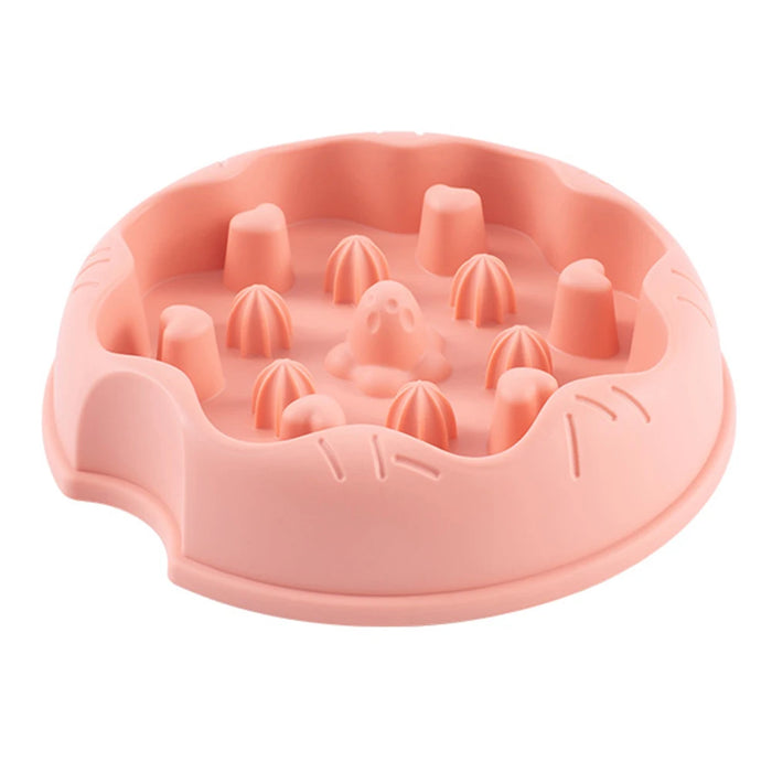 Slow Feeder Dog Bowls Dish Puppy Food Water Bowl For Dog Cat Non Slip Slow Eating Puzzle Maze Fun Pets Feeding Bowl Anti-gulping