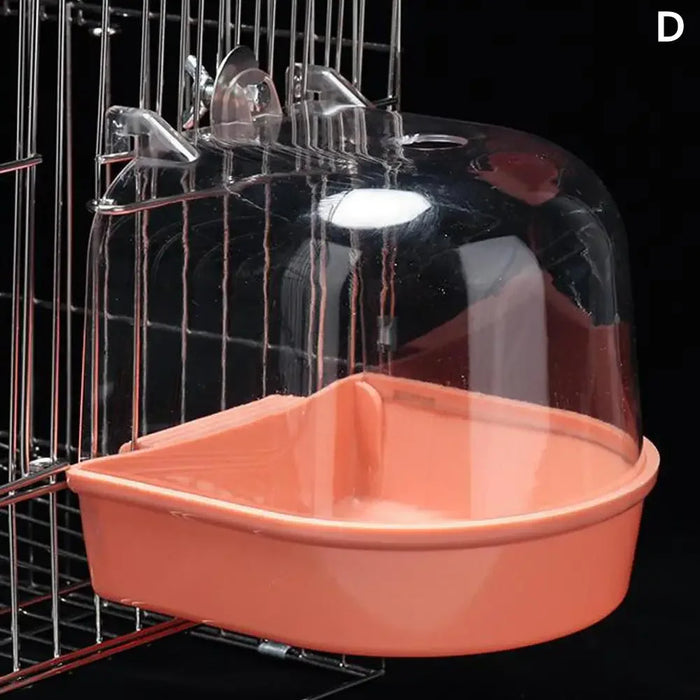 Hanging Bird Bath Box, Parakeet Shower Caged ,Parrot Bath Box Bird For Pet Brids For Canary, Budgerigar, Cockatiel,Parrots P5C2