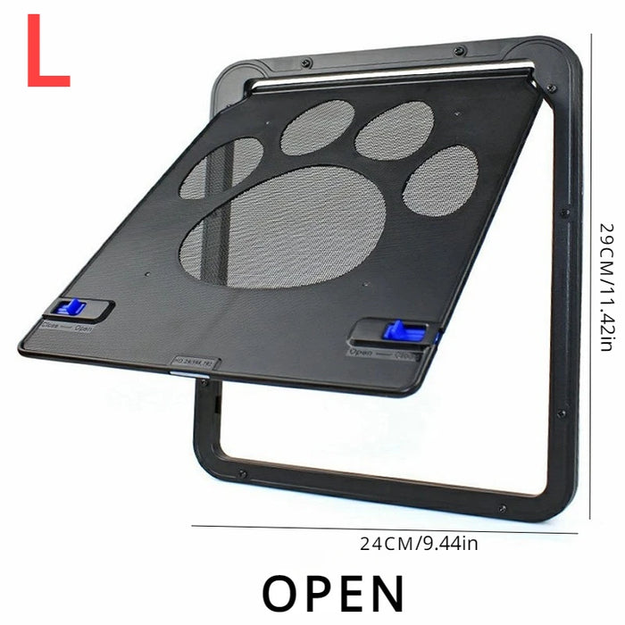 Pet Door Outdoor Dogs Cats Window Gate House Enter Freely Fashion Pretty Garden New Safe Lockable Screen Easy Install  Dog Gate