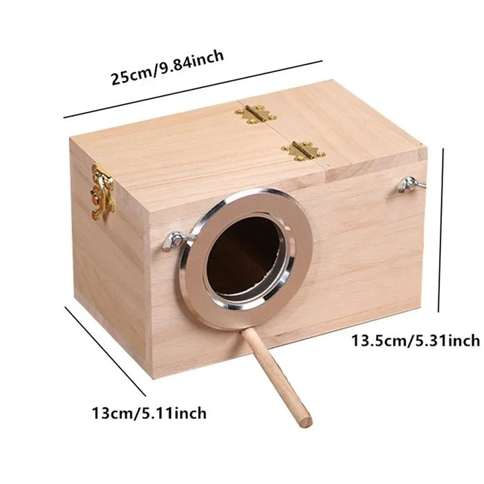 Practical Bird Cage Nesting Box Breeding Hatching Nest for Parakeet Budgies Cocktail Finch Lovebird Parrot Birdhouse