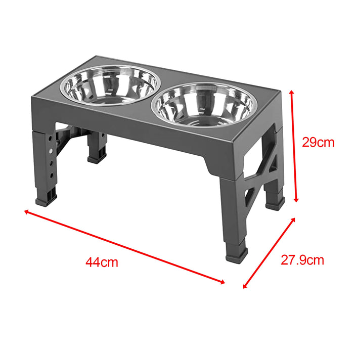 Pet Dog Bowl Water Feeding Bowls with Stand Container Puppy Adjustable Height Puppy Food Bowl for Small Dogs Cats