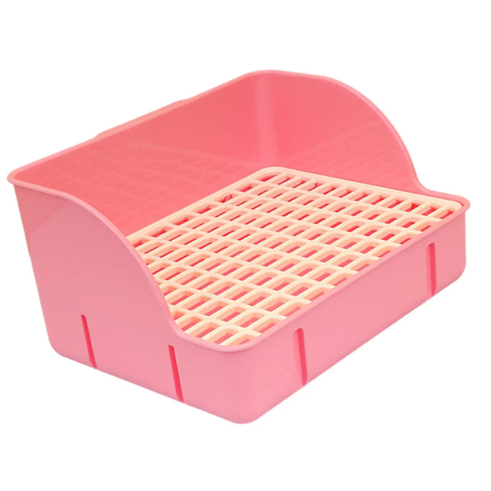 Rabbit Litter Box Durable Small Animals Litter Tray Corner Toilet Box for Ferrets Guinea Pigs Hamster Rats Cage Accessories