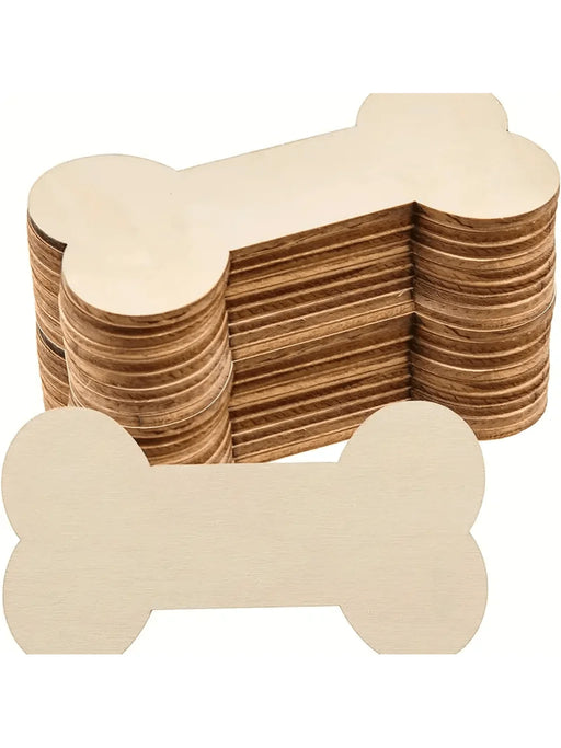 10 Wooden Dog Bones Hollow Wooden Dog Claw Cut Wooden Handicraft DIY Project,Party Decoration Painting And Handmade 10cm / 4inch