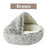 Semi Enclosed Pet Sleep Bags Long Round Cat Cushion Soft Plush 2 In 1 Warms Cats Beds Simple Comfort Warm Puppy Sleeping Nest