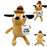Animal Coffee Dog Plush Toy Soft Stuffed Doll Kids Toy Gift for Children Boy Birthday