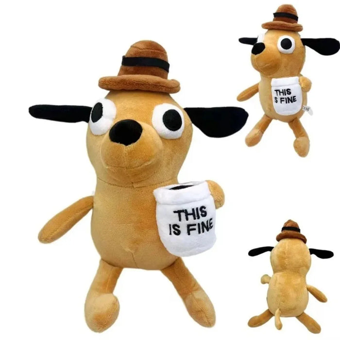 Animal Coffee Dog Plush Toy Soft Stuffed Doll Kids Toy Gift for Children Boy Birthday