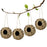 Birds Nest Bird Cage Natural Reed Grass Spherical Hummingbird Nest Outdoor Decorative Weaved Hanging Bird Nest Hous Pet Bedroom
