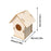 Wooden Mini Bird Cage Outdoor Hanging Birdhouse Box DIY Painting Blank Wood Garden Bird Cages Yard Decoration Bird Parrot Nest