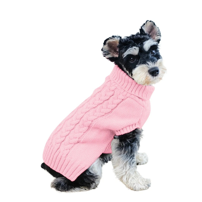 Dog Winter Clothes Knitted Pet Clothes For Small Medium Dogs Chihuahua Puppy Pet Sweater Yorkshire Pure Dog Sweater Ropa Perro