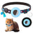 Cat/dog AirTag collar with ethnic style woven collar and tassel silicone anti loss pet collar